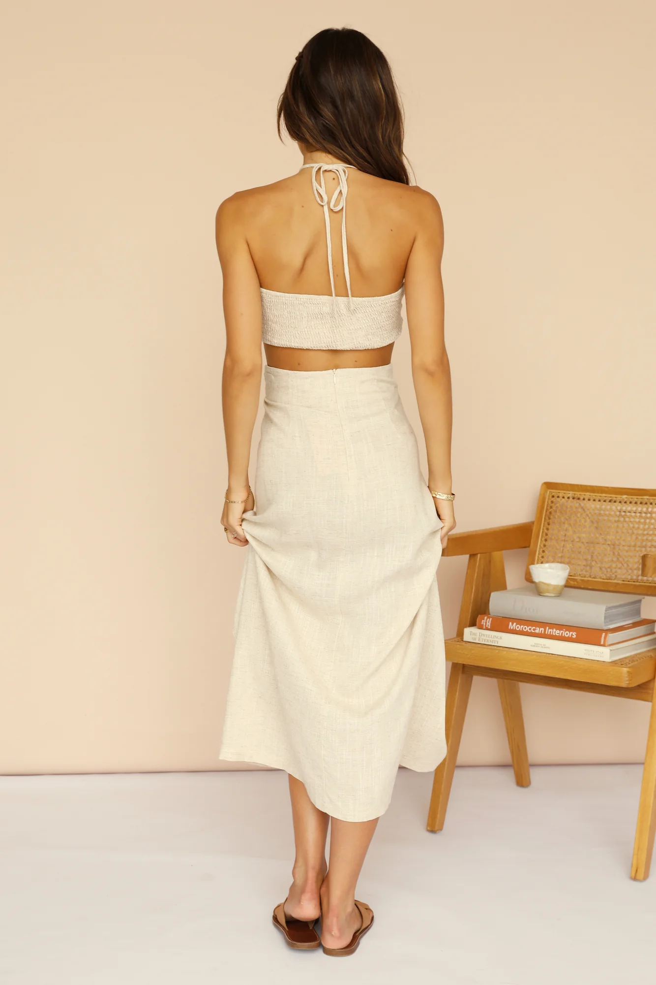 Nothing Has Changed Maxi Skirt Beige - Image 5
