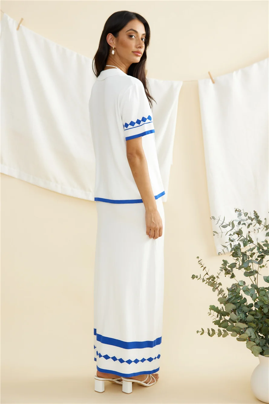 Nothing Left Behind Maxi Skirt Blue - Image 6
