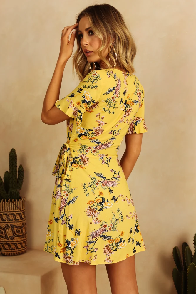 Ocean Of Noise Dress Yellow - Image 5