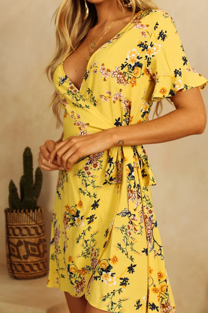 Ocean Of Noise Dress Yellow - Image 7