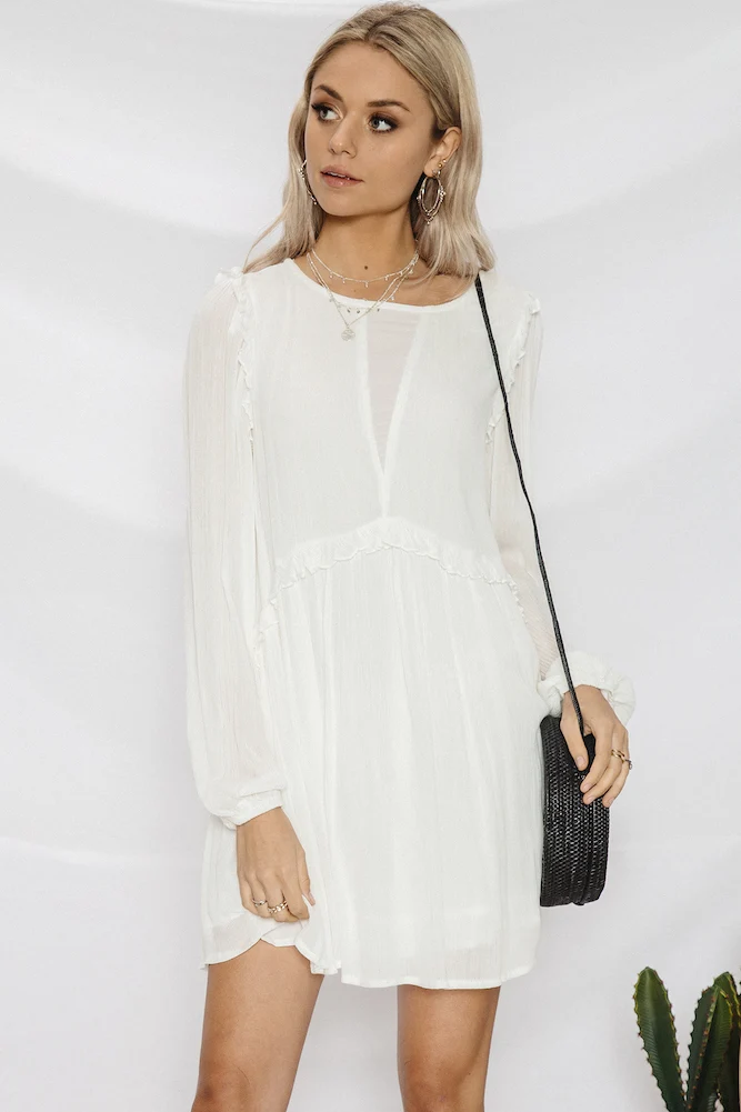On With The Show Dress White - Image 2