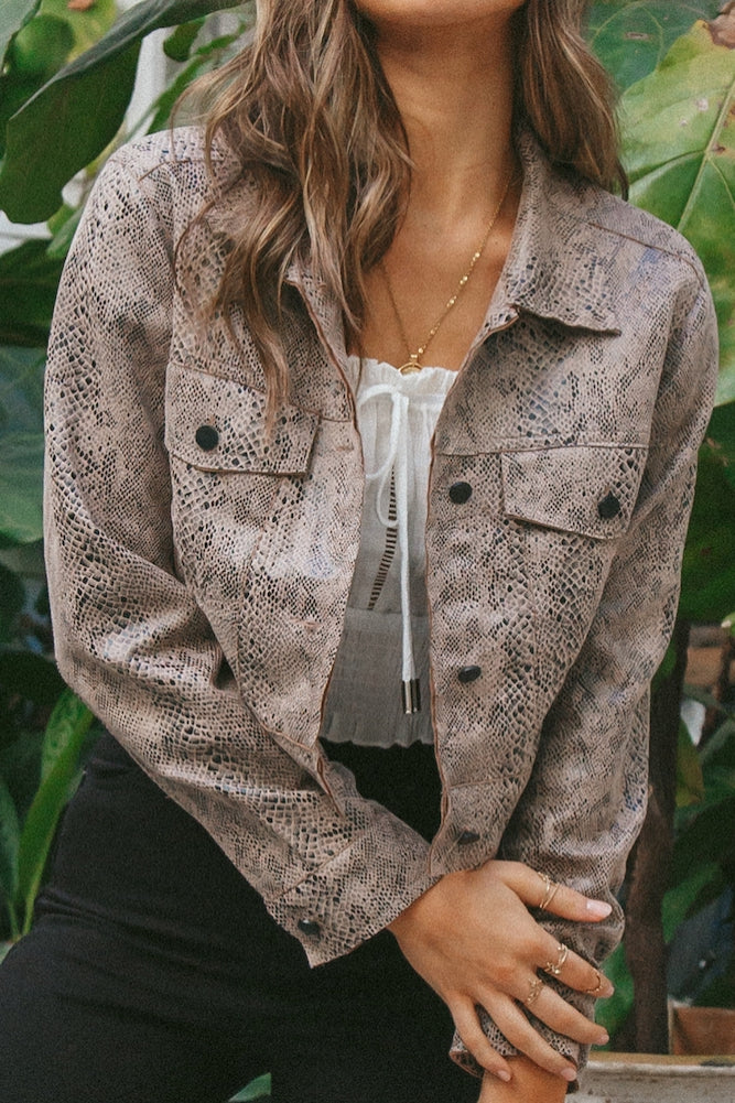 Only In The West Cropped Jacket Snake - Image 6
