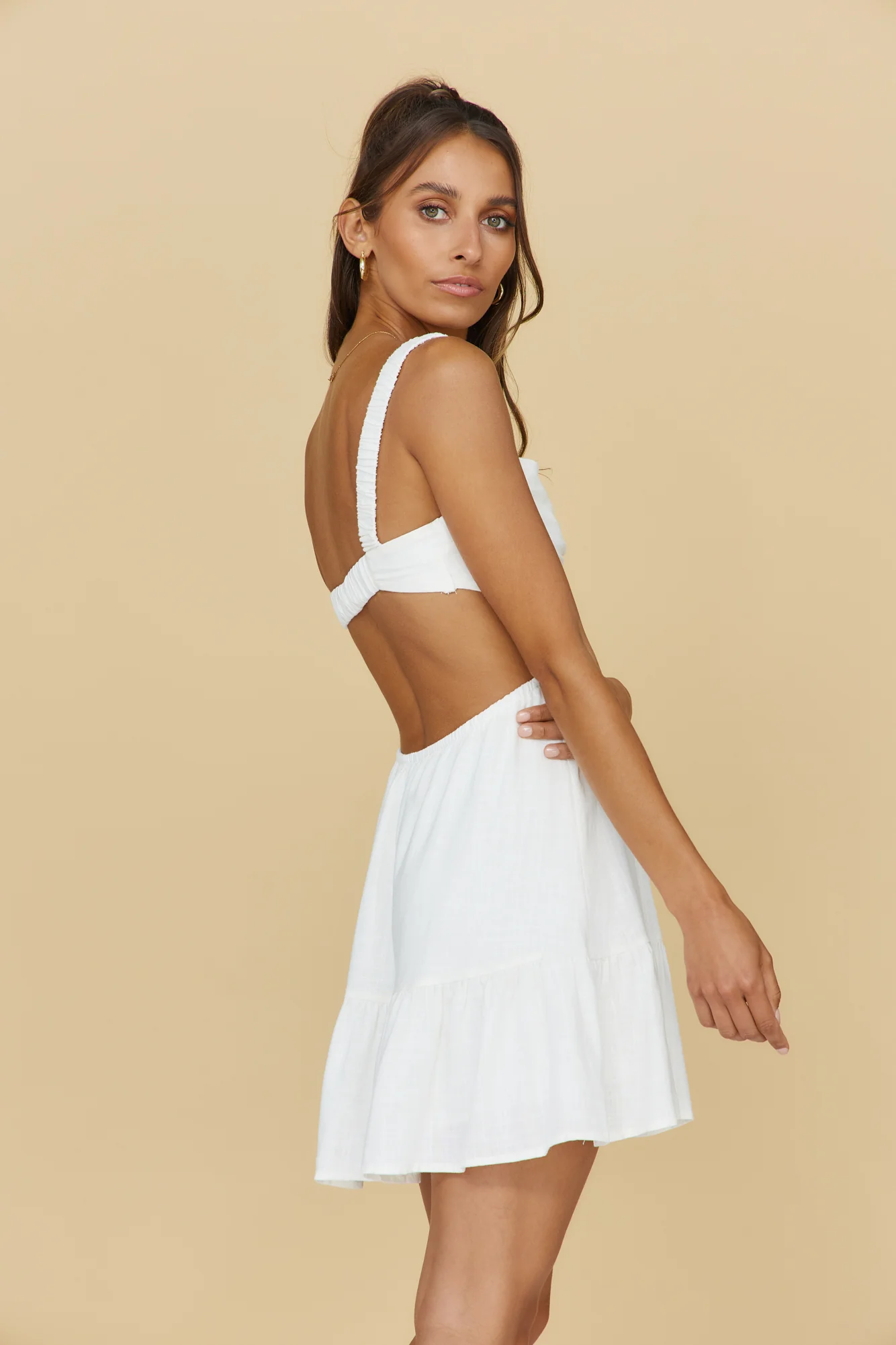 Open Conversations Dress White - Image 10