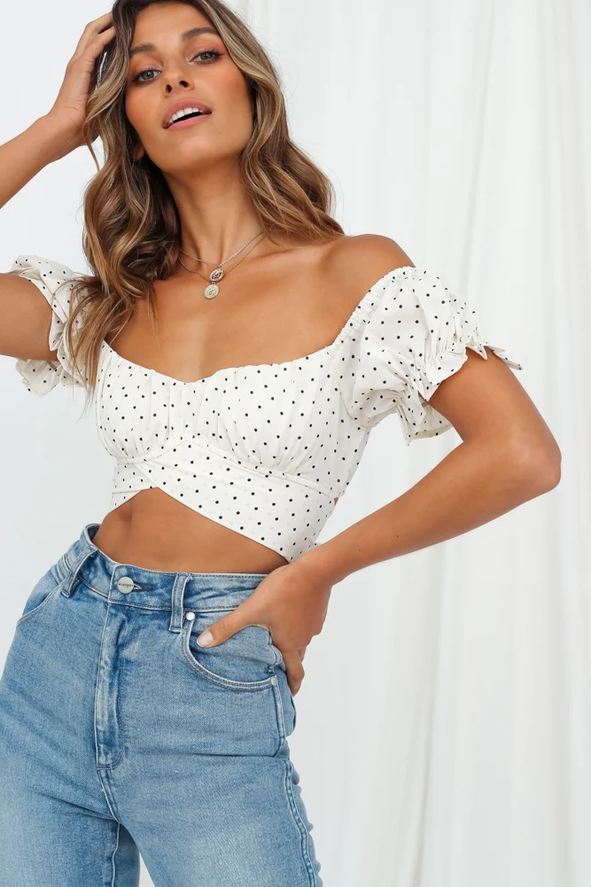 Pas De Deux Crop Top Ivory - Image 3