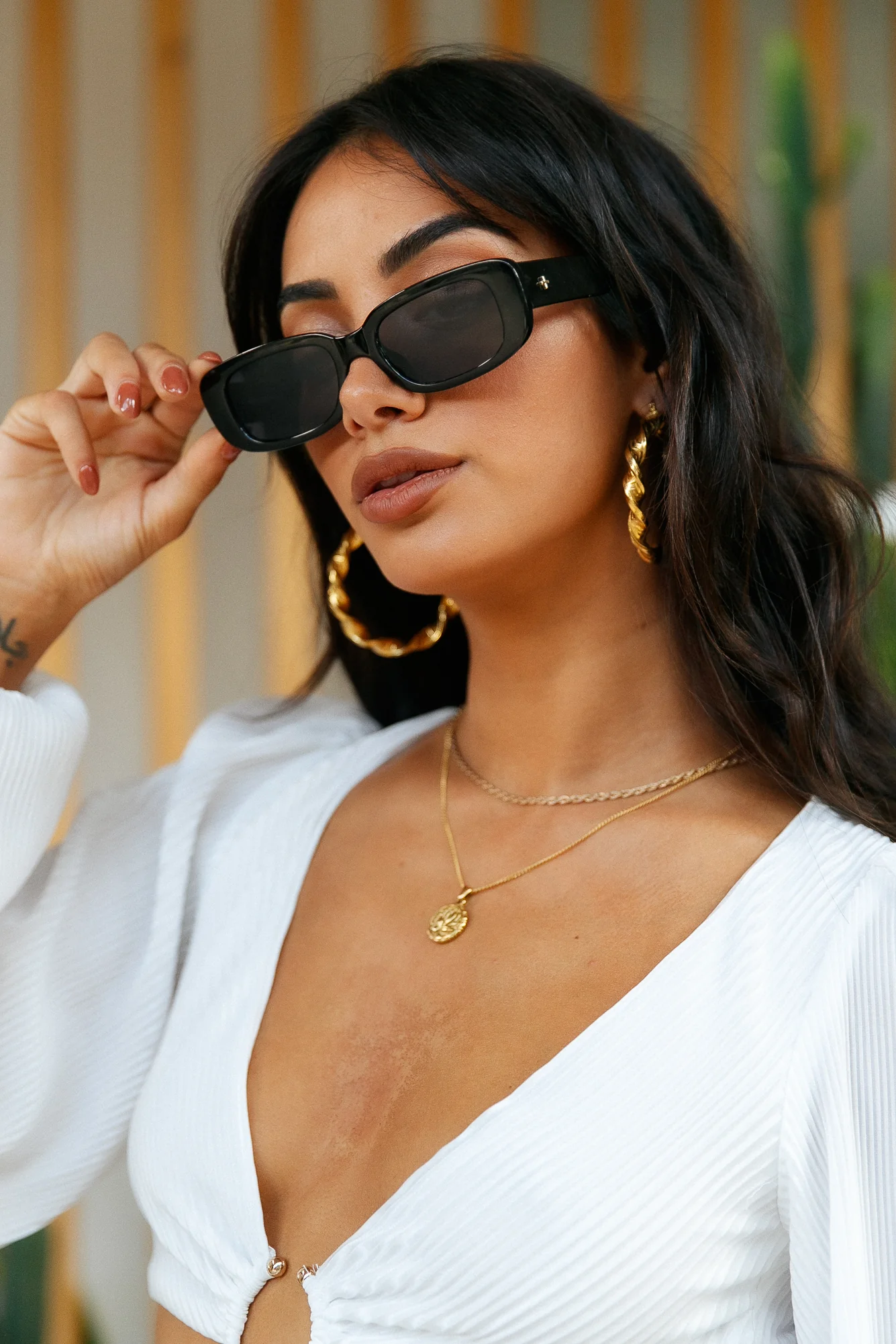 PETA + JAIN Rue Sunglasses Black - Image 4