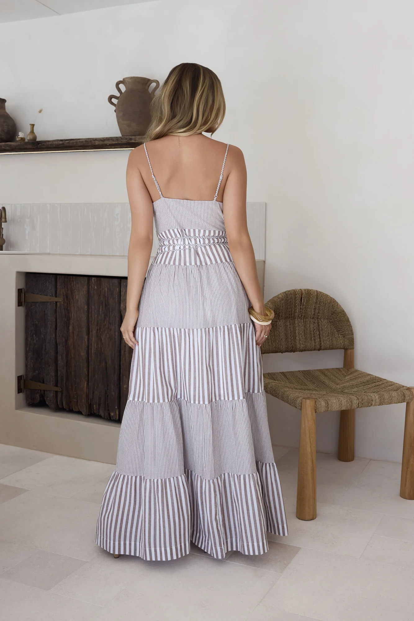 Picnic Season Maxi Dress Beige - Image 2