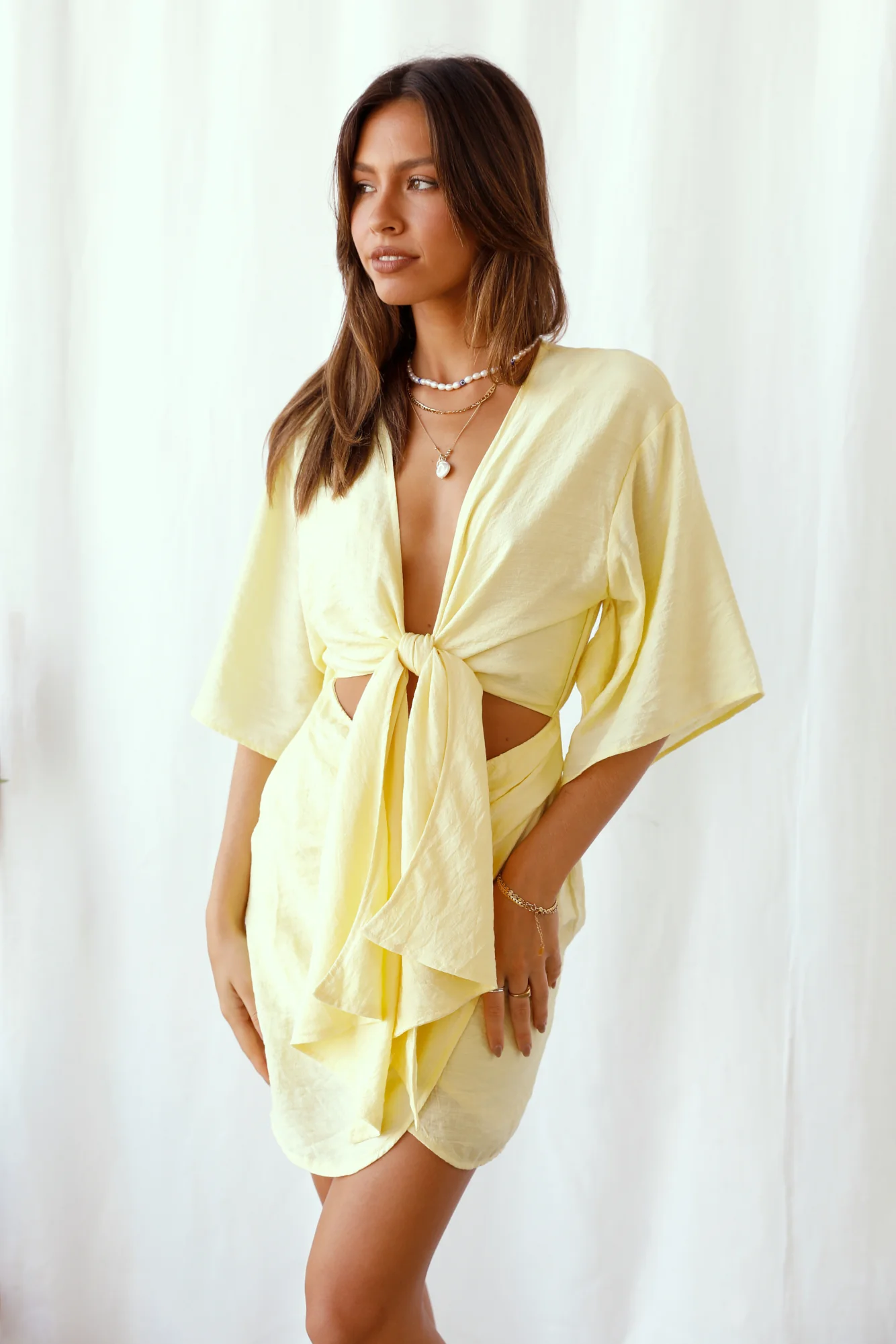 Pieces Of A Whole Dress Yellow - Image 2