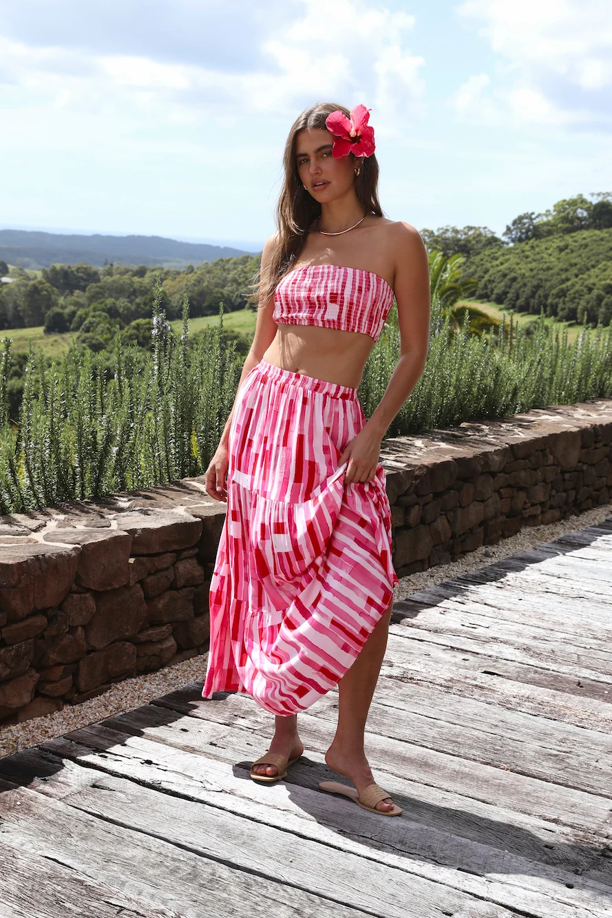 Platonic Maxi Skirt Pink - Image 3