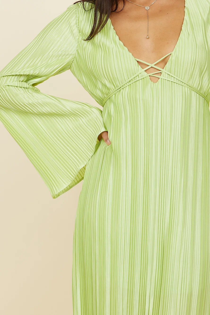 Polonius Maxi Dress Green - Image 7