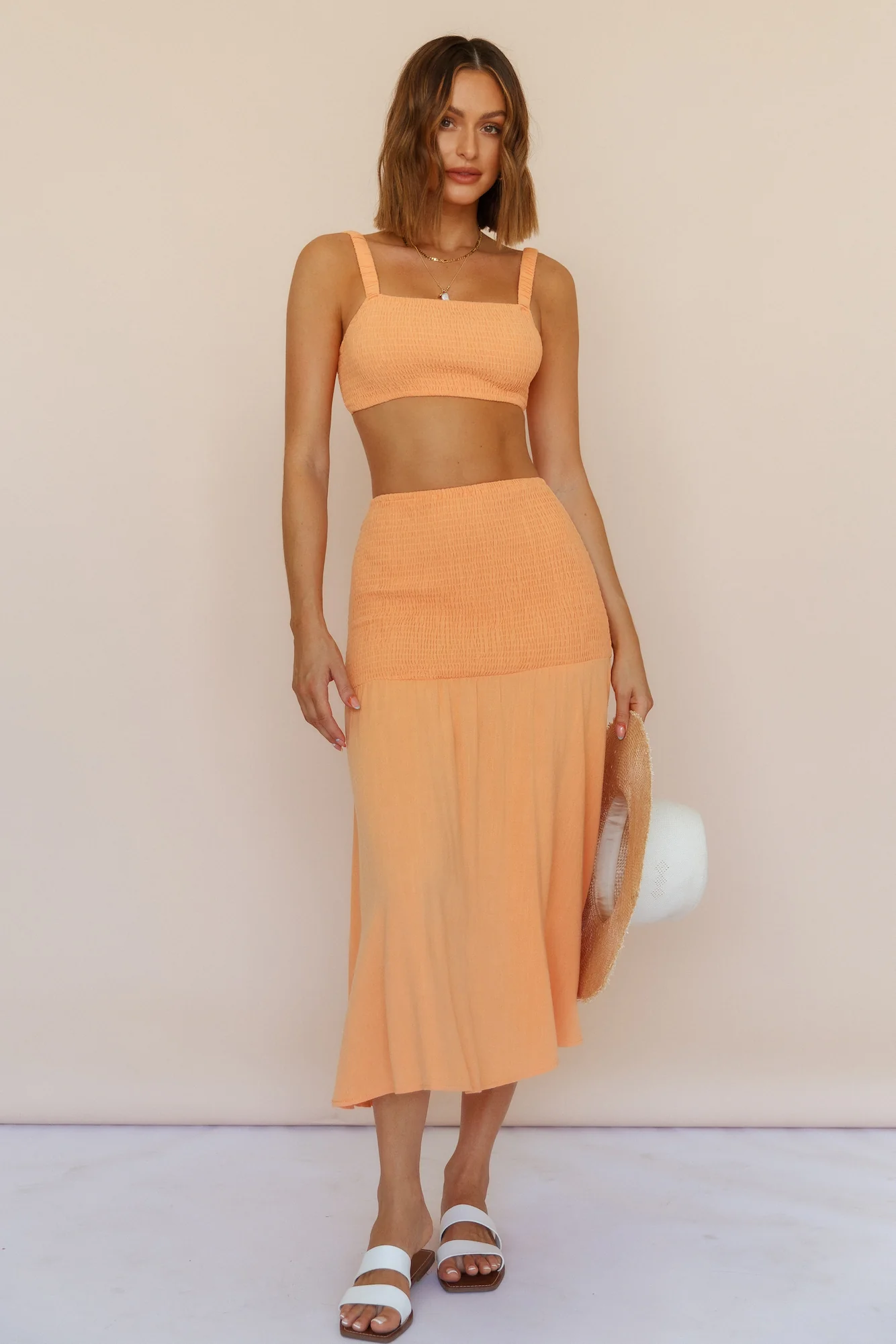 Prosecco Summers Maxi Skirt Orange - Image 4