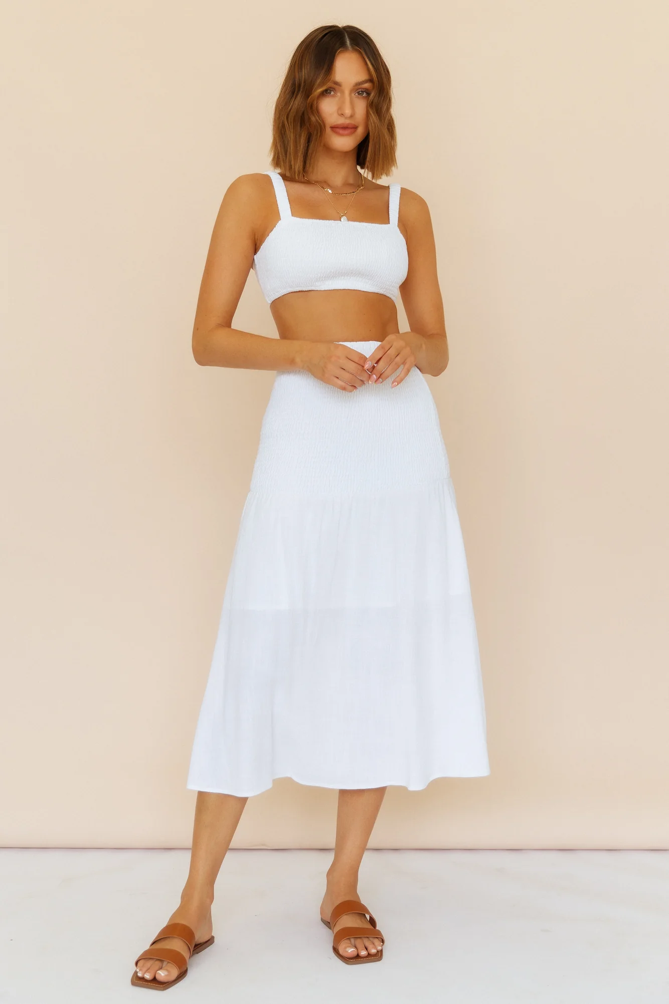 Prosecco Summers Maxi Skirt White - Image 3