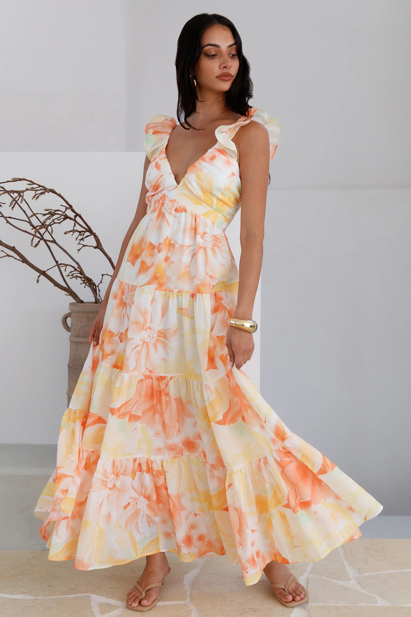 Regella Maxi Dress Yellow - Image 4