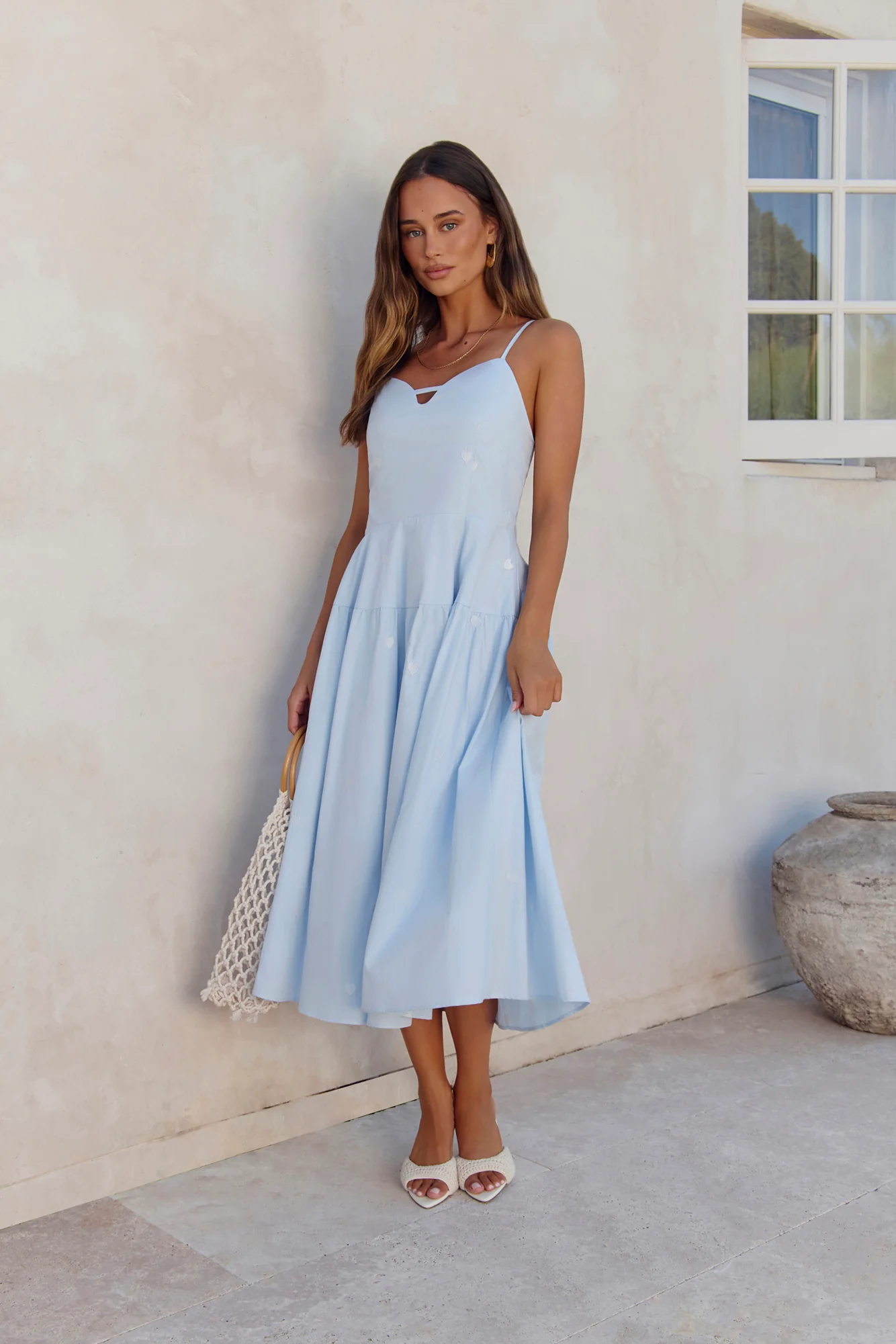 Rising Suns Midi Dress Blue - Image 5