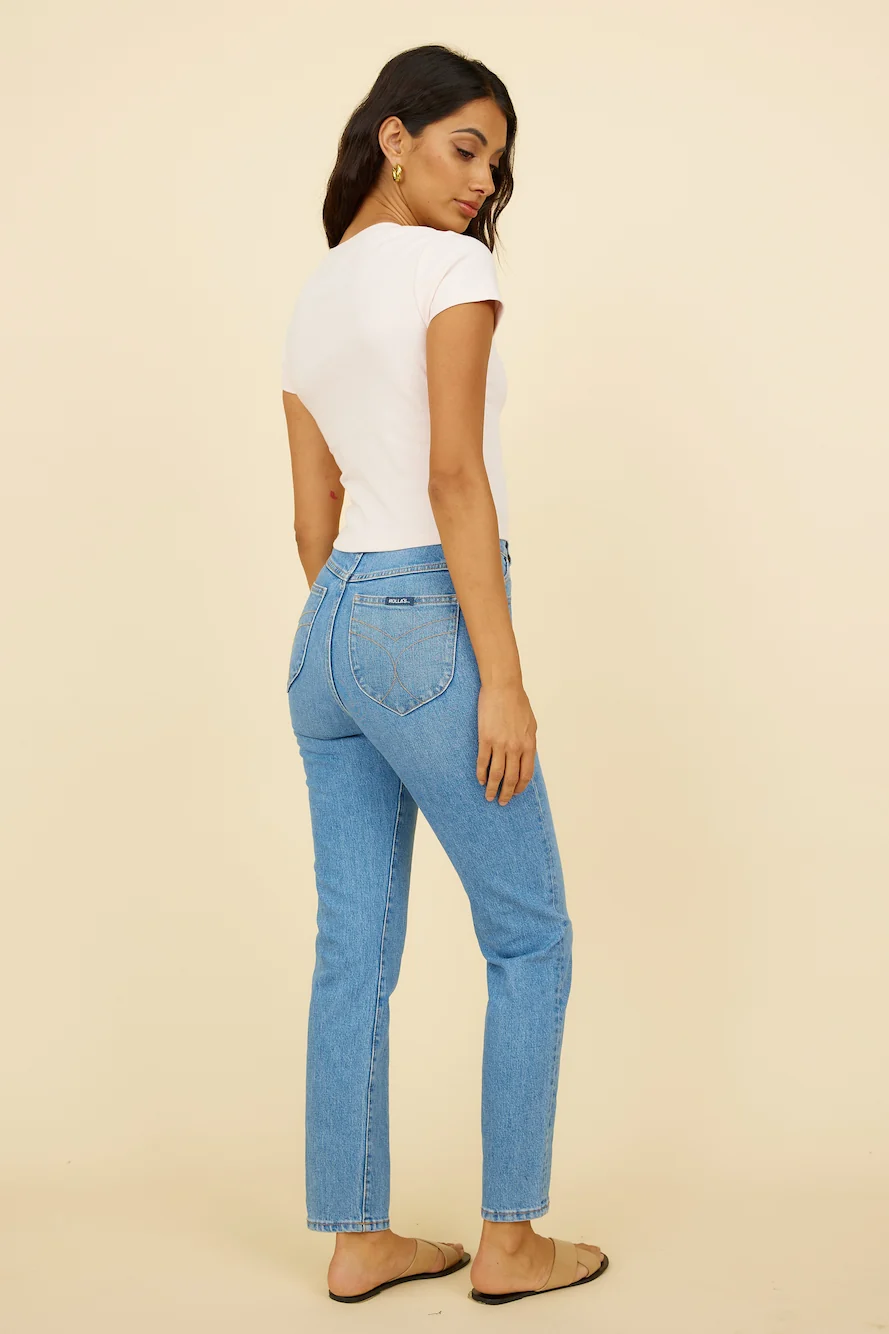 ROLLA'S Dusters High Rise Slim Jean Cyprus - Image 4