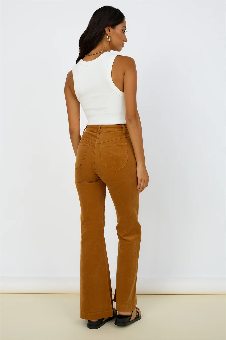 ROLLA'S Eastcoast Flare Pants Tancord - Image 5
