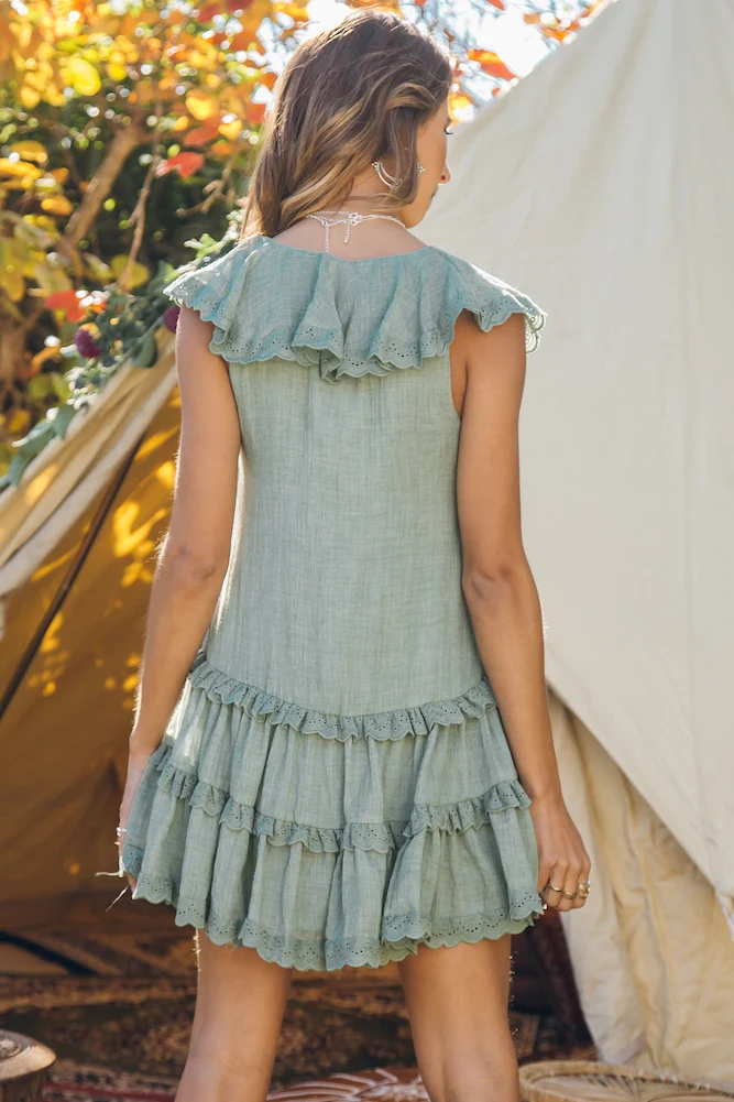 Room With A View Dress Olive - Image 6
