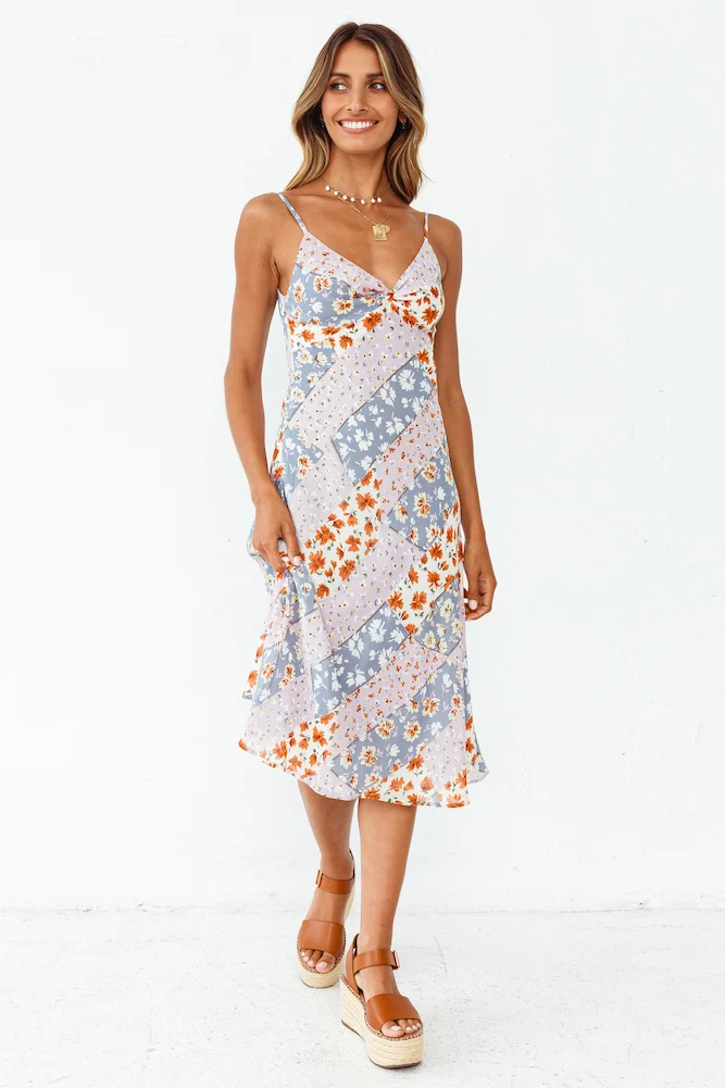 Royal Bouquet Midi Dress - Image 4