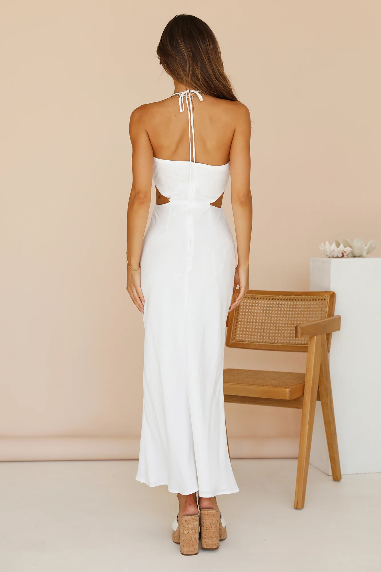 RUNAWAY THE LABEL Etta Midi Dress White - Image 7