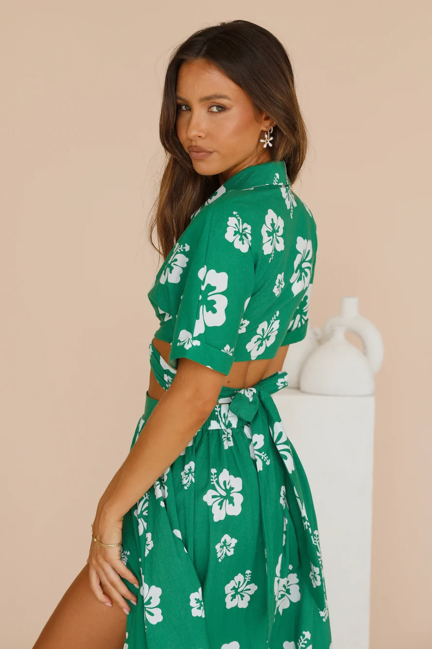 RUNAWAY THE LABEL Kamea Top Green - Image 4