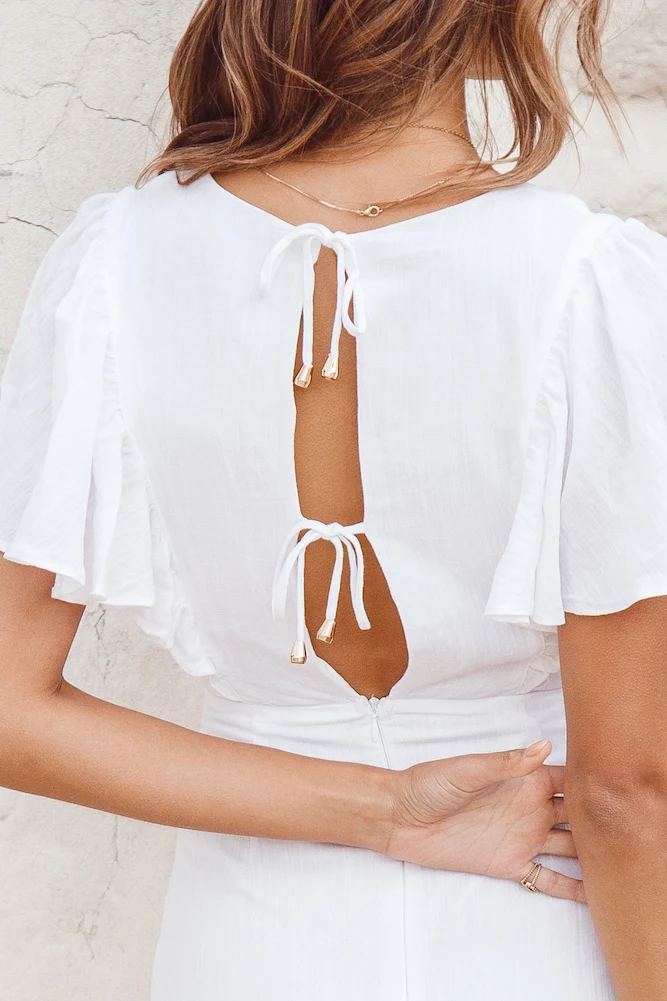 Santorini Dress White - Image 7