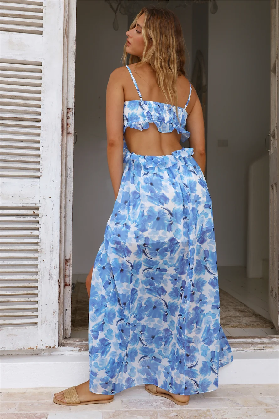 Sea Of Dreams Maxi Dress Blue - Image 7