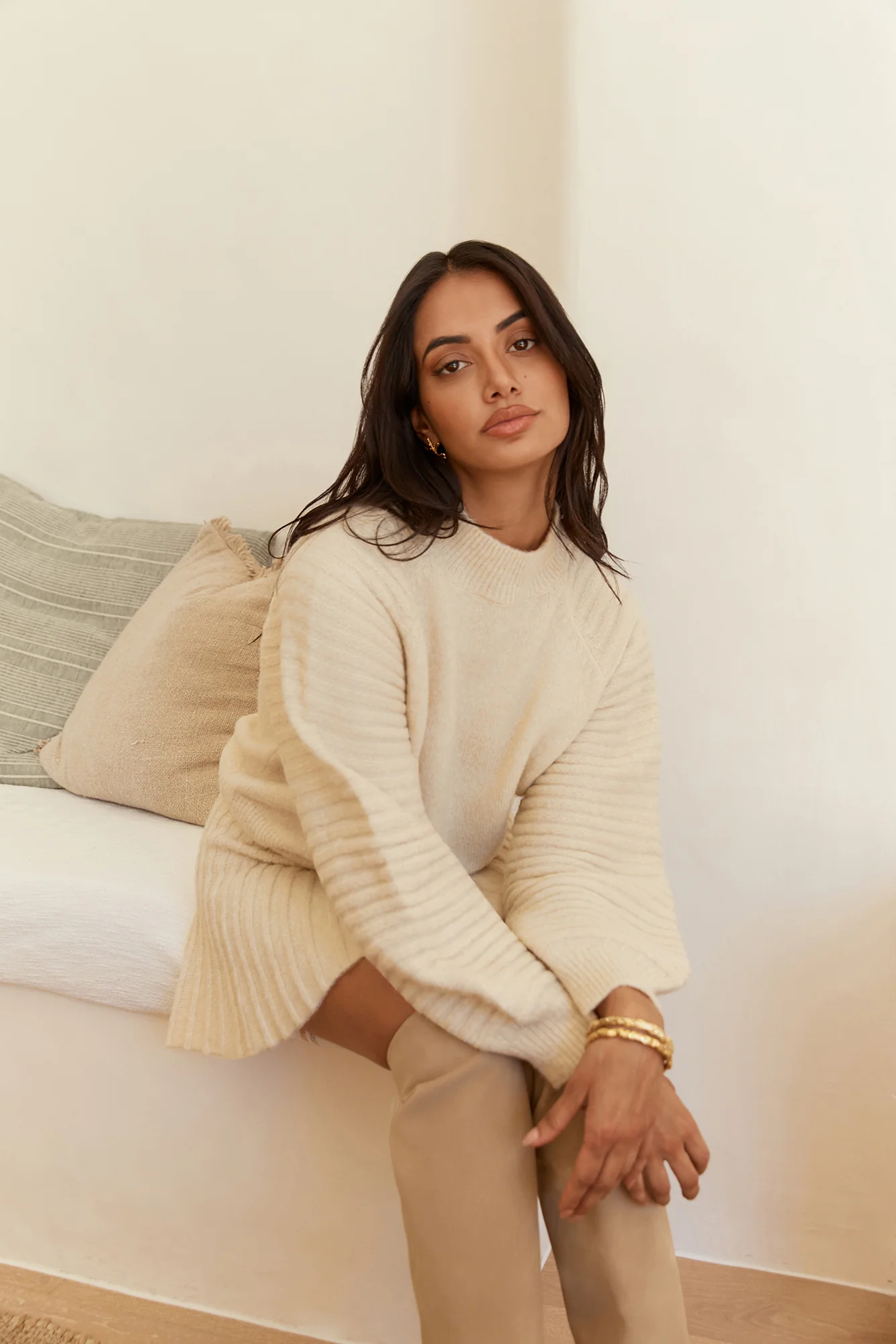 Season Of Dreams Knit Sweater Cream - Image 6