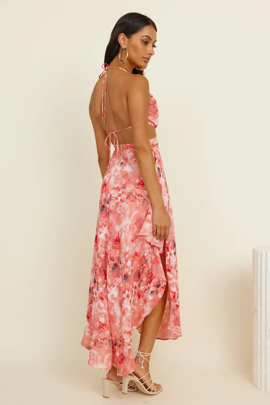 Serene Memories Maxi Dress Red - Image 4