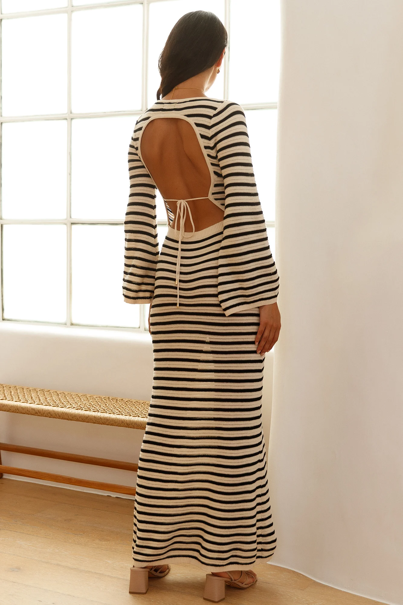 SEVEN WONDERS Cherie Knit Maxi Dress Sand - Image 2