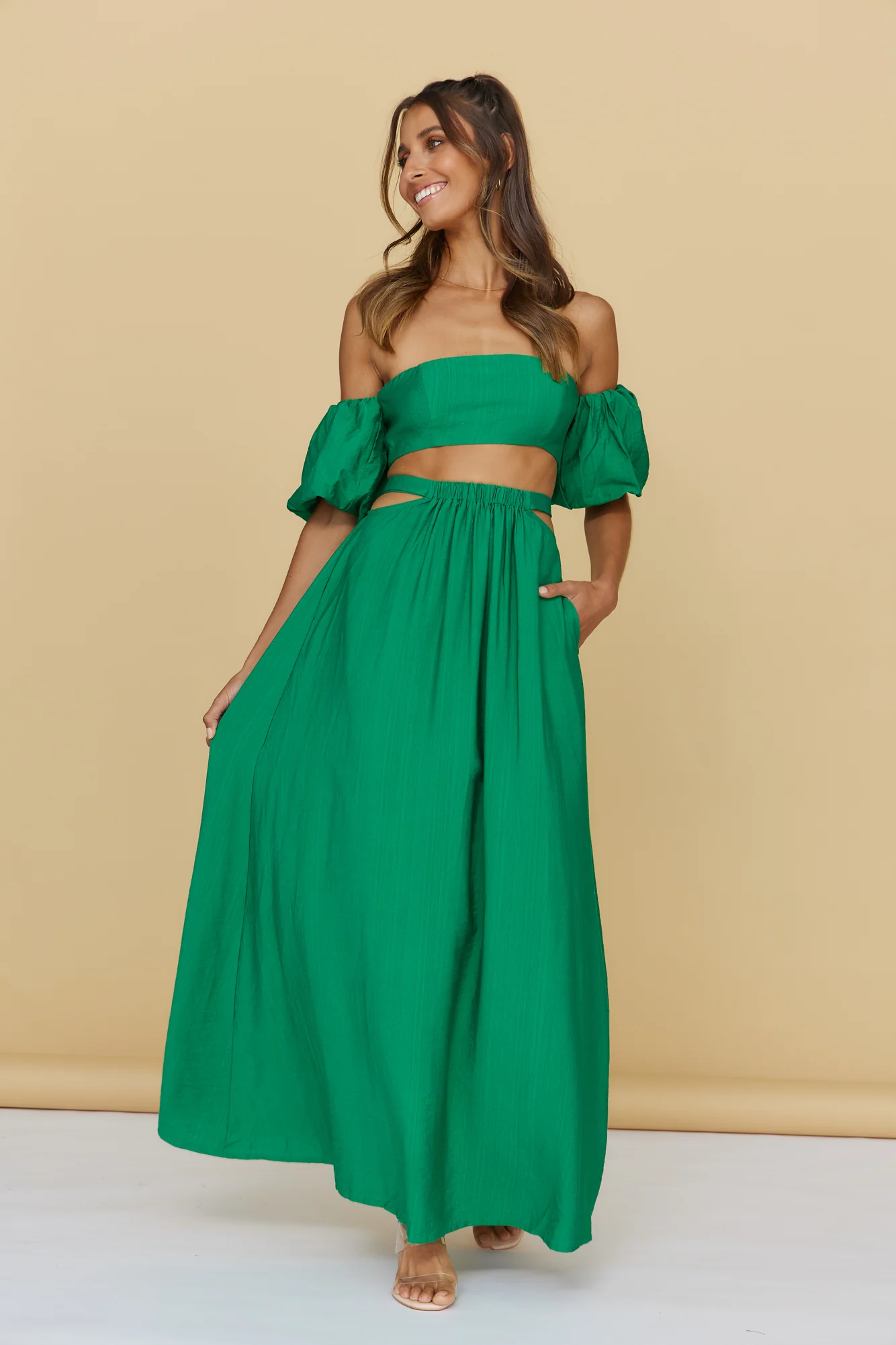 SEVEN WONDERS Jolie Maxi Skirt Emerald - Image 5