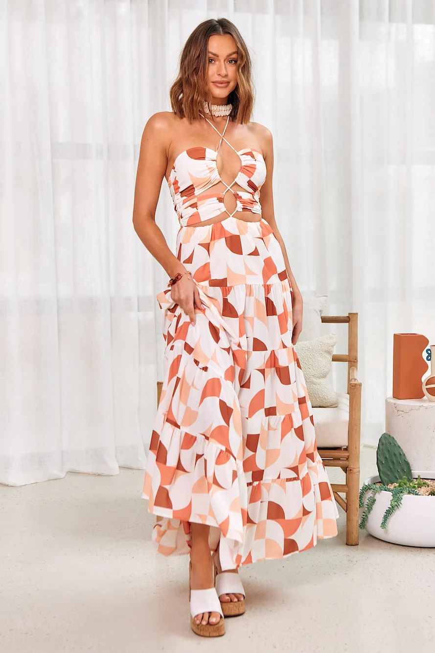 SEVEN WONDERS Kiaan Halter Dress Multi Colour - Image 7