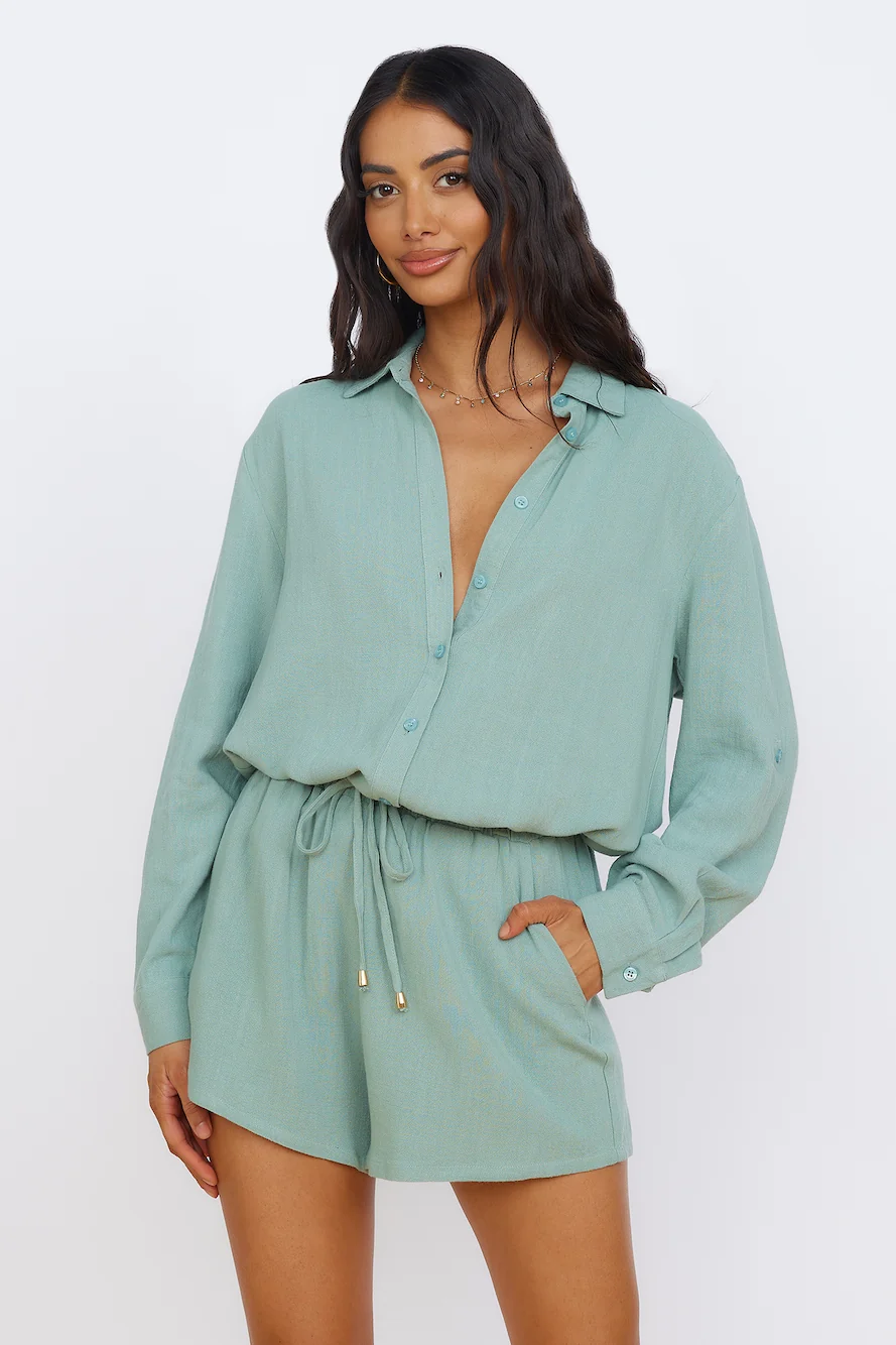 SEVEN WONDERS Kiana Short Sage - Image 3
