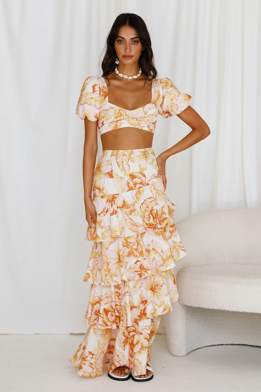 SEVEN WONDERS Tropicana Top Citrus Floral - Image 4