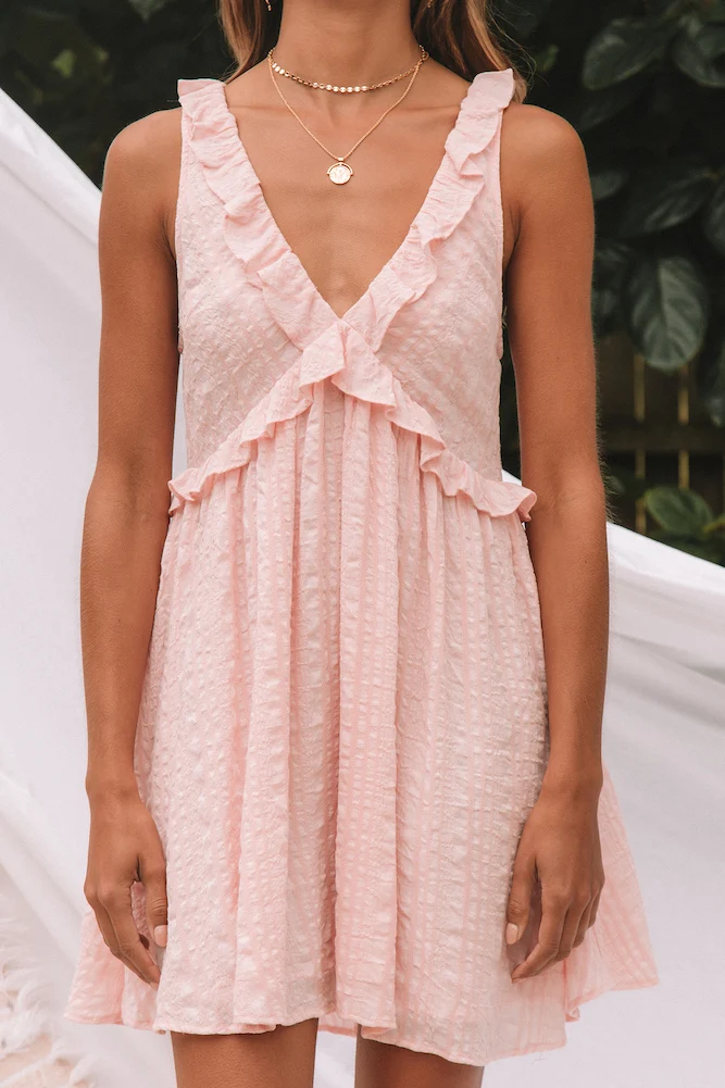 Silver Sands Dress Pink - Image 6