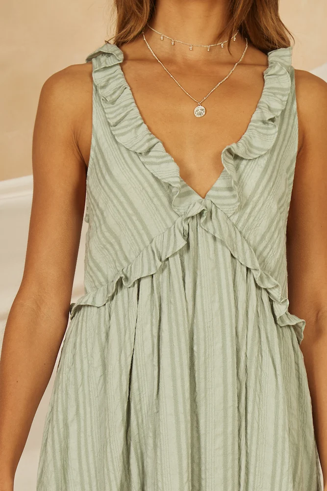 Silver Sands Dress Sage - Image 6