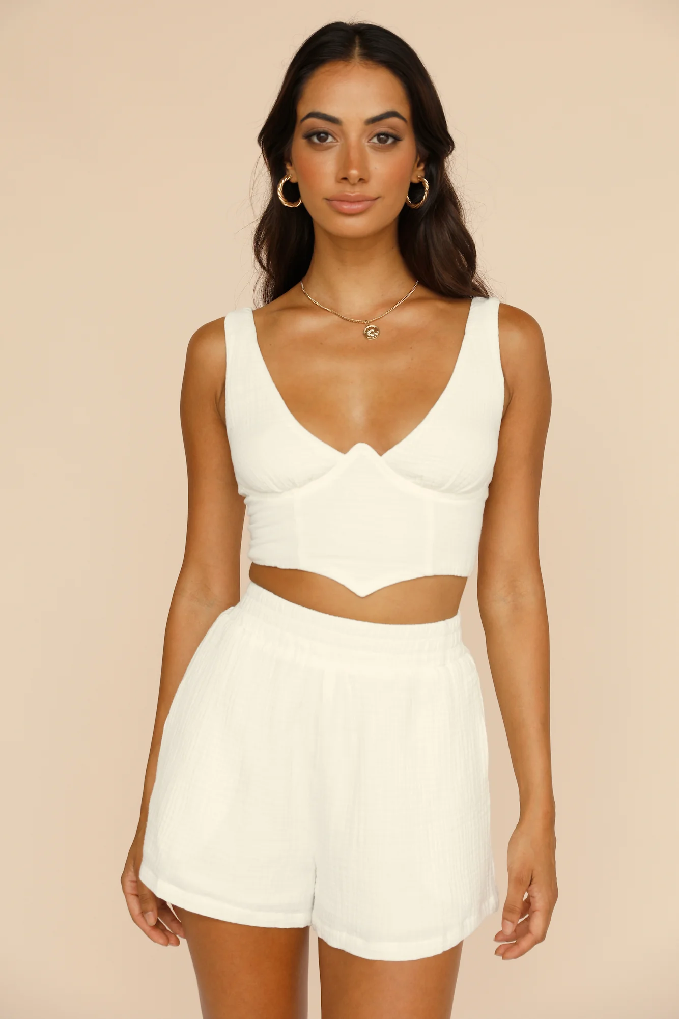 Simple Loving Shorts White - Image 2