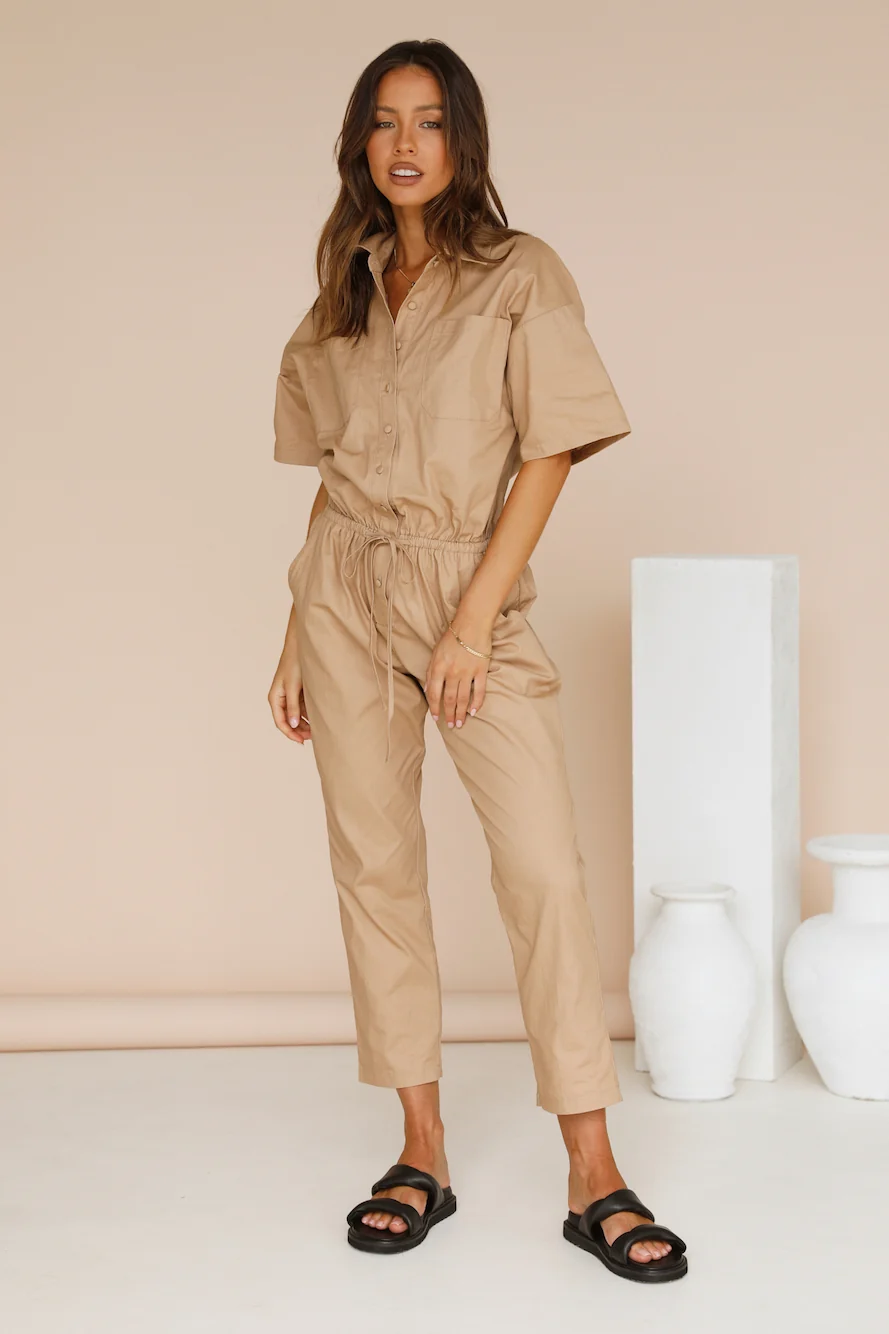 Smoky Fields Jumpsuit Brown - Image 4