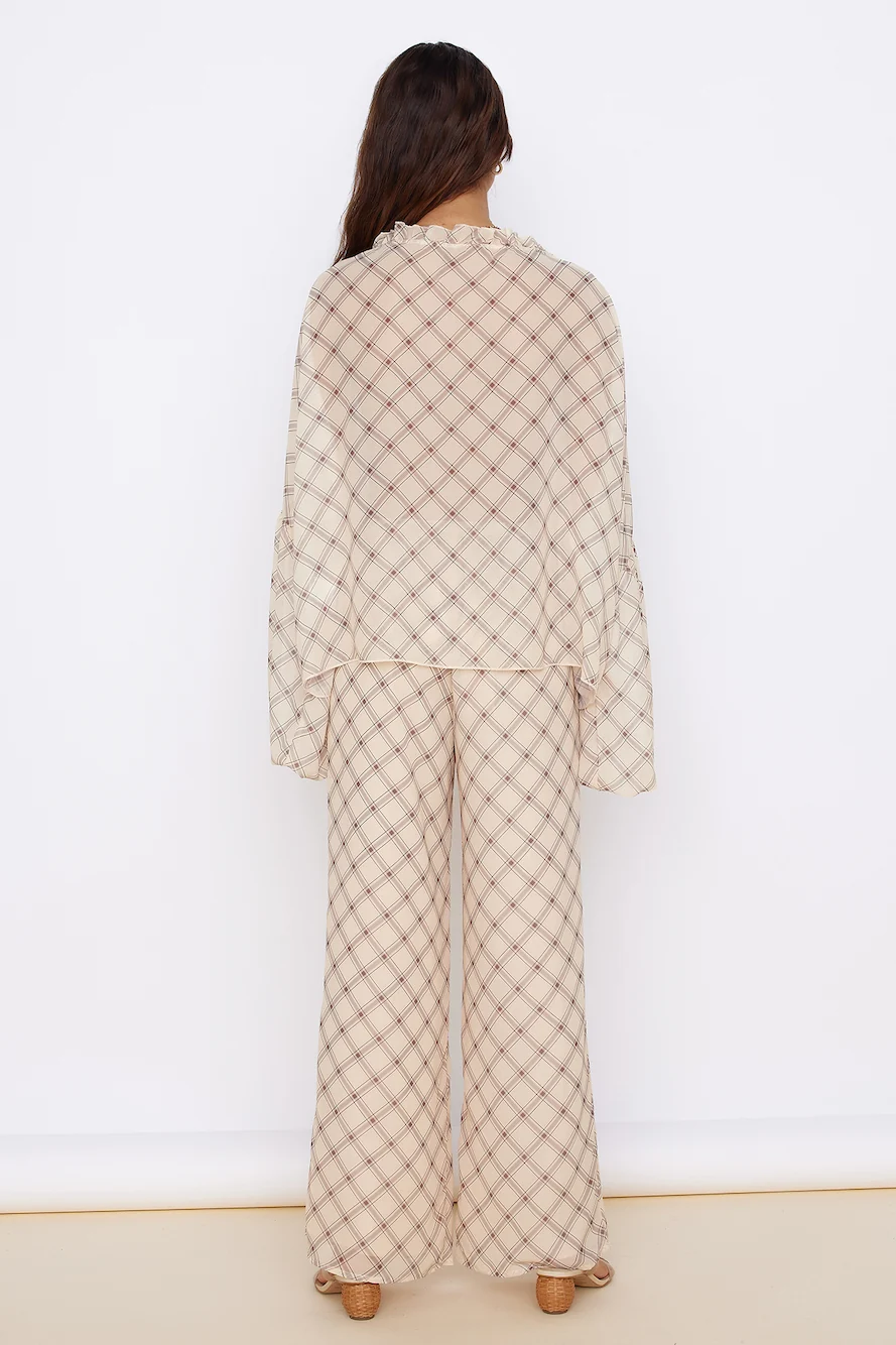 SNDYS Candice Top Check Print - Image 8