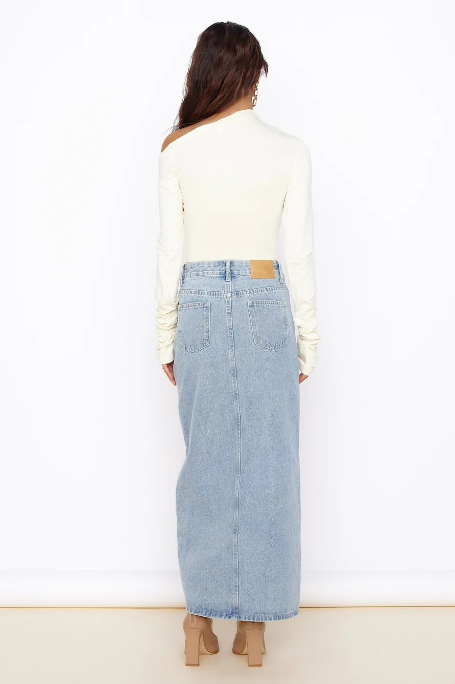 SNDYS Nila Skirt Denim Blue - Image 4