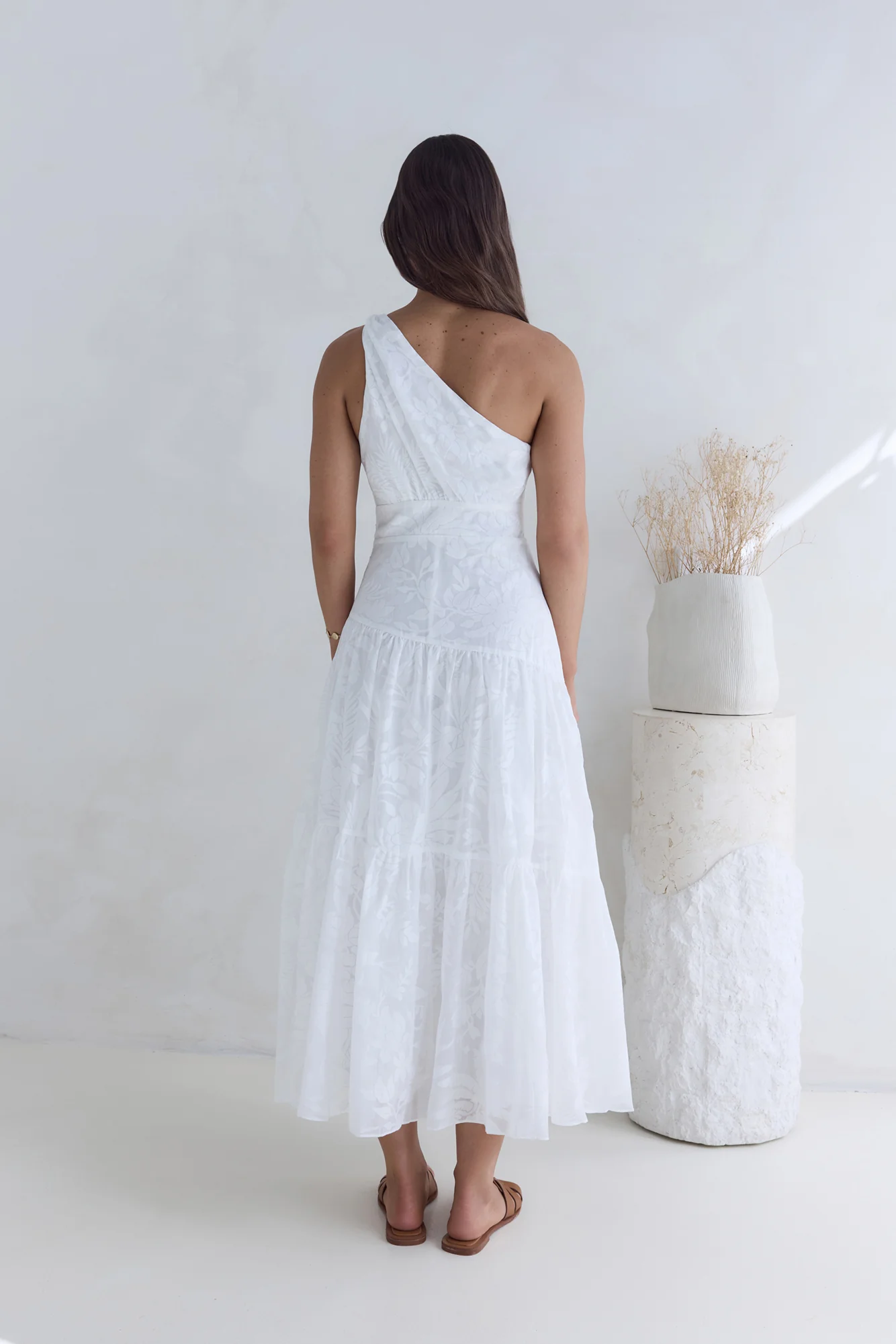 Snowy Mountain Maxi Dress White - Image 2