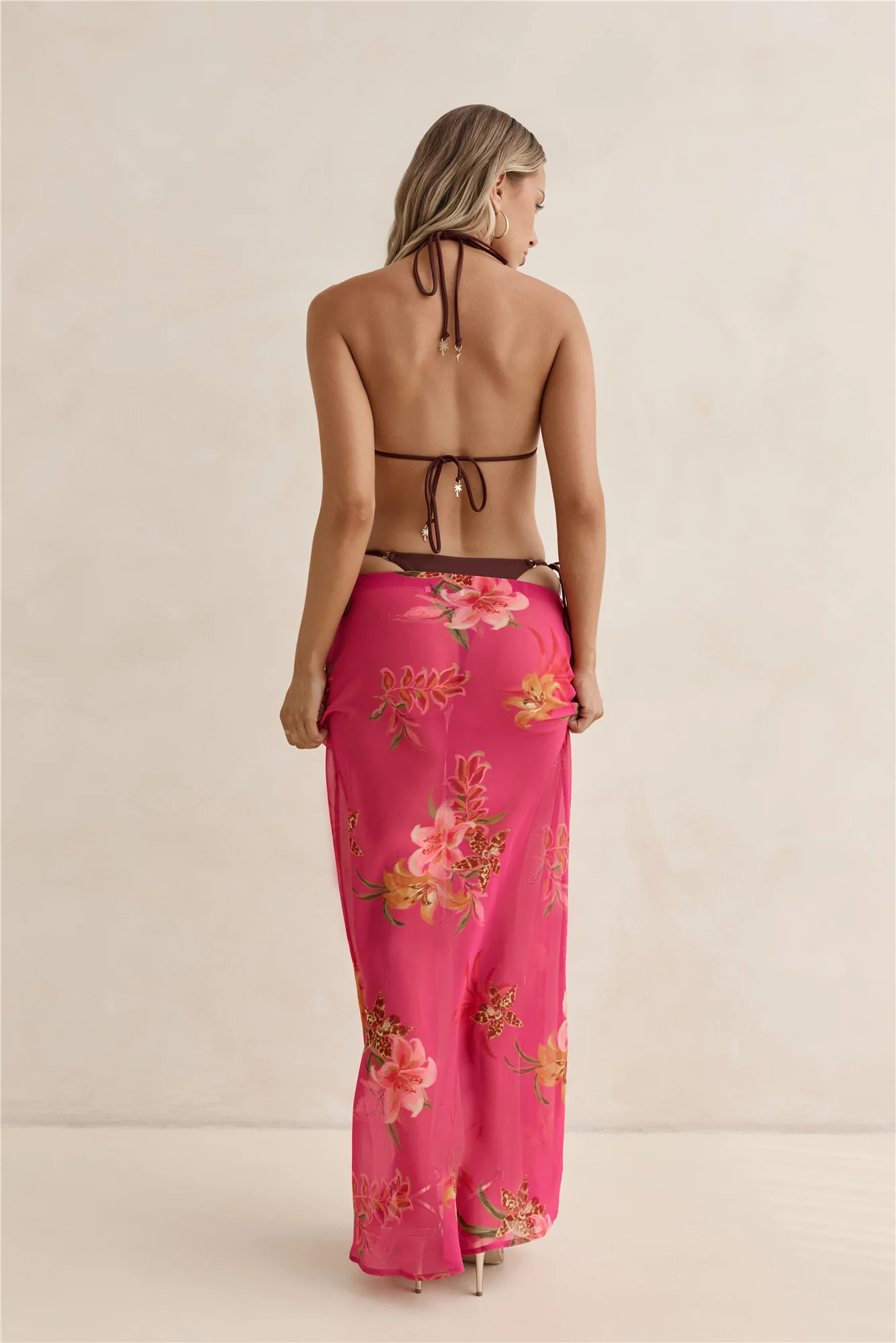 Soft Island Dreams Maxi Skirt Pink - Image 2