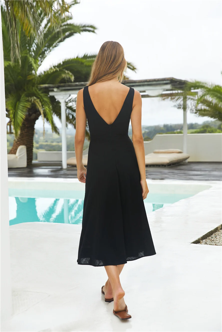 Soft Silhouette Maxi Dress Black - Image 2