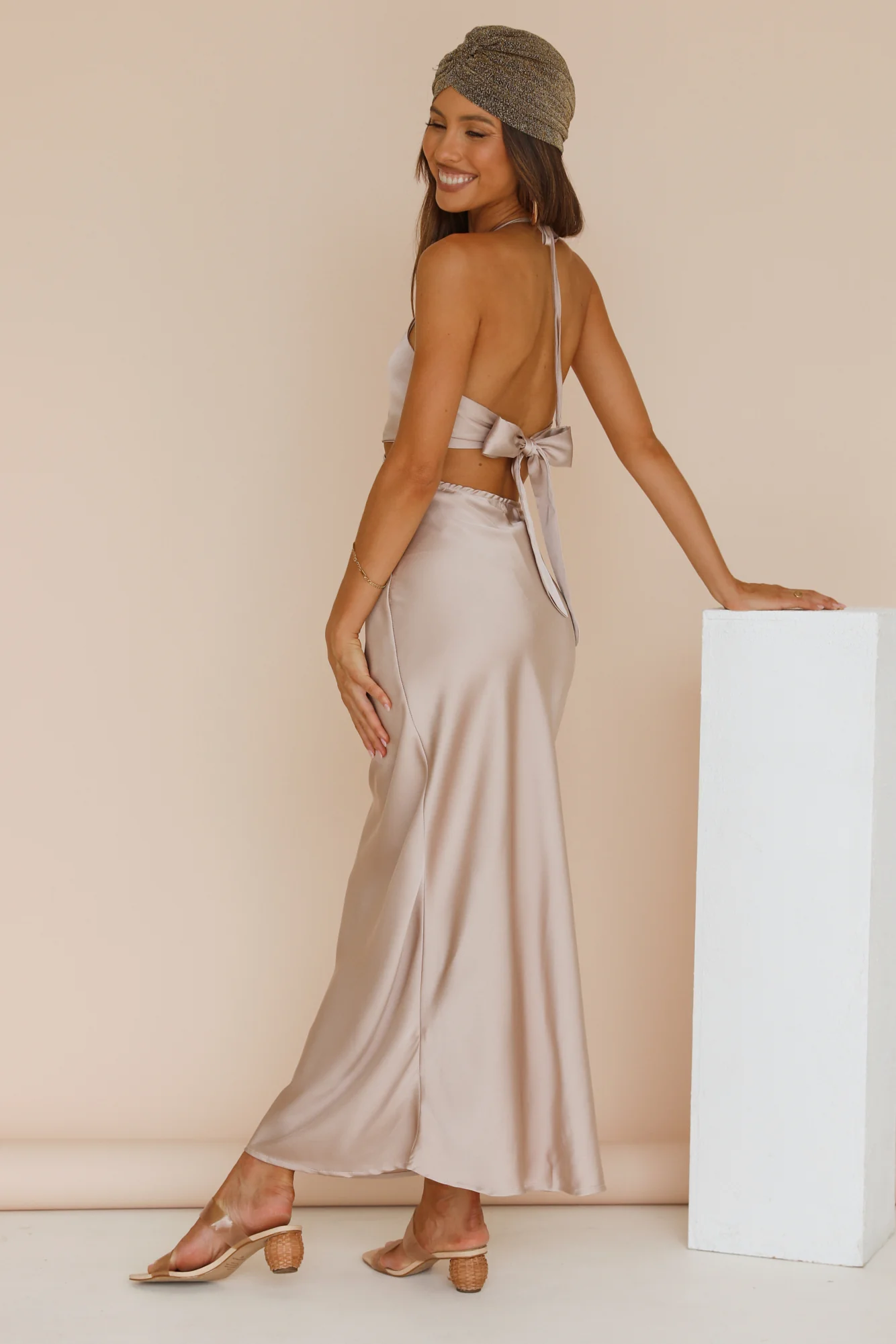 Soul Voices Maxi Dress Beige - Image 5