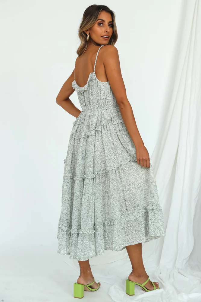 Soulstorm Midi Dress Green - Image 4