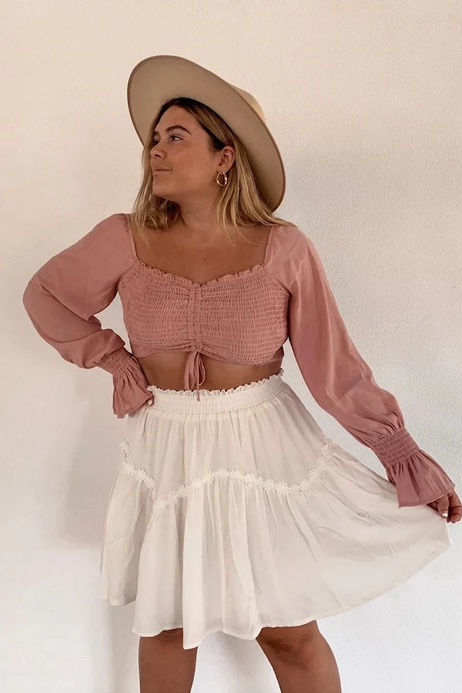 Space Boots Crop Top Blush - Image 3
