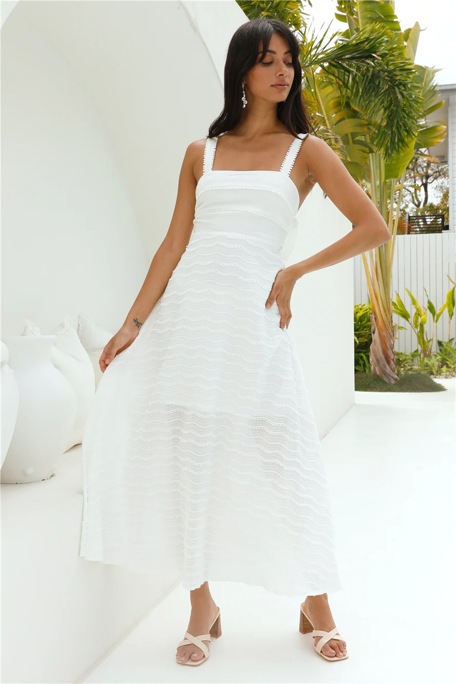 Speak Of Angels Maxi Dress White - Image 3