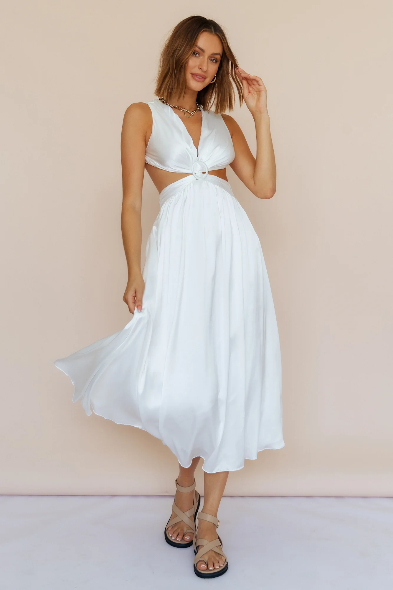 Special Thanks Maxi Dress White - Image 4