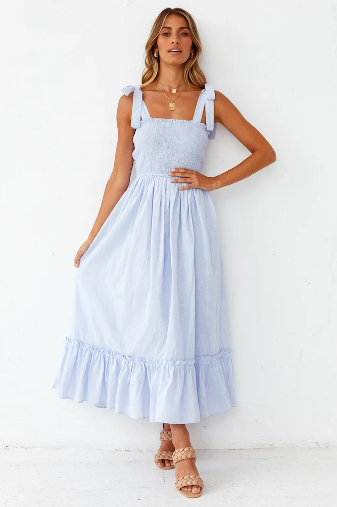 Spinel Maxi Dress Blue