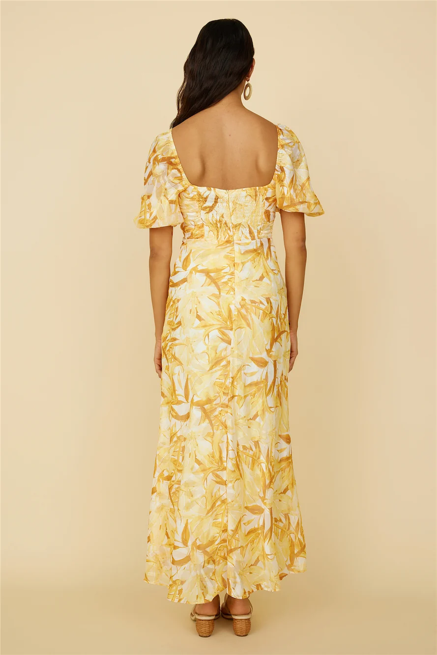 Spontaneous Maxi Dress Yellow - Image 5
