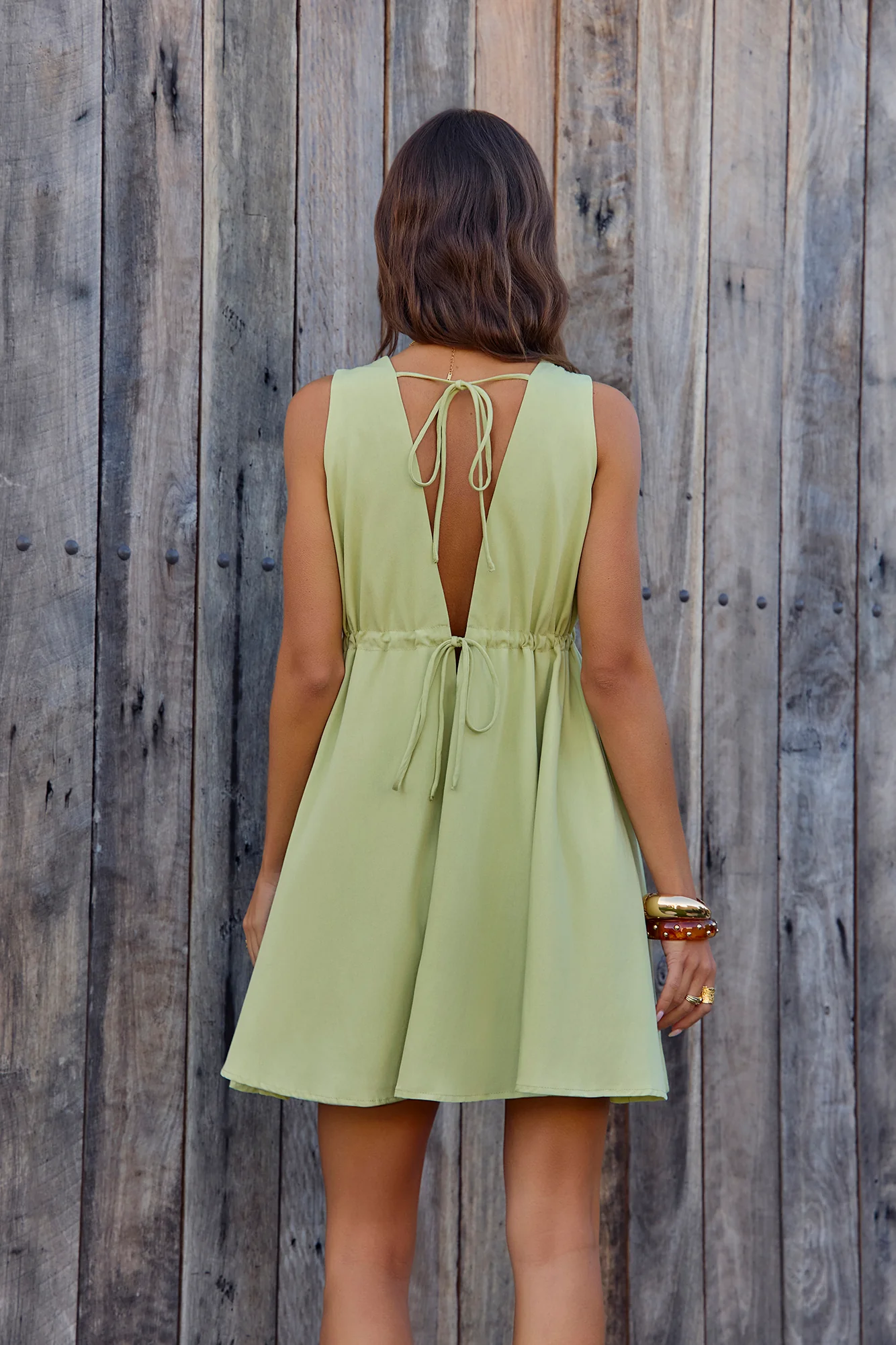 Spritz Of The Sun Mini Dress Sage - Image 8