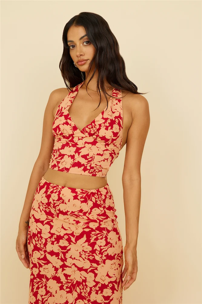 Starlight Fever Crop Top Red - Image 6
